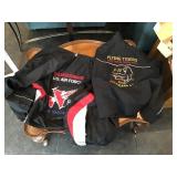 Air force coats, navy hats, desert storm trading