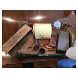 Misc vintage kitchen utensils including biscuit