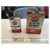 2 vintage standard tins