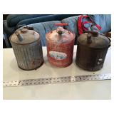 Vintage fuel cans