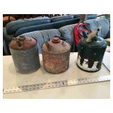 Vintage fuel cans