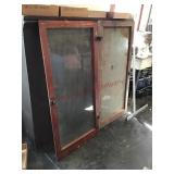 Pair of glass doors