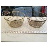 Wire egg baskets