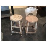 Pair if metal stools