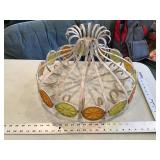 Vintage metal lamp shade