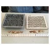 Cast iron register grates, etc