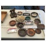 Assorted ash trays