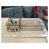 Wire basket, etc