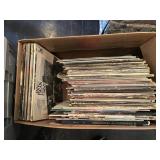 Vintage record albums w/ tote