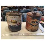 2 DX oil cans