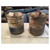 2 DX oil cans