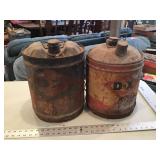 2 DX oil cans
