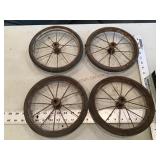 4  primitive wheels
