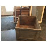 Large primitive wooden box