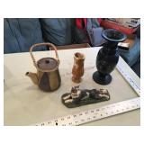 Stone Vases dog statue etc.