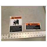 Two metal warning signs