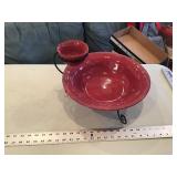 Homestead chip and dip bowl