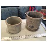2 Crocks 1 2 Gallon western