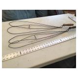2 vintage rug beaters