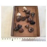 Assorted vintage door knobs