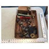 Assorted vintage door nobles