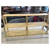 Homemade wooden shelf