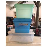 3 totes w/ lids