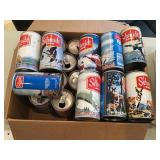 Assorted wildlife Schmidt beer cans