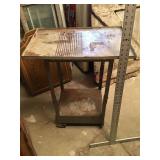 Steel stand on casters