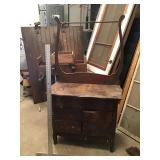Oak commode
