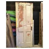 Vintage 4 panel painted door