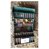 Vintage metal tacklebox with assorted tackle,