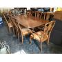 Dining room table w/ 3 leaves, 2 table pads, and