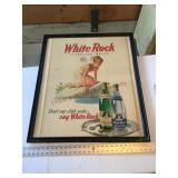 Vintage White Rock sparkling water cardboard