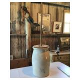 Marshaltown Pottery works butter churn
