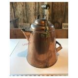 Antique copper coffee pot