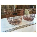 Wire egg baskets