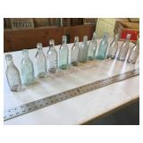 Assorted pop bottles