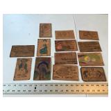 Leather post cards