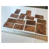 Leather post cards