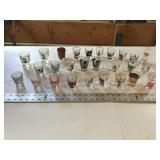 Assorted shot glasses