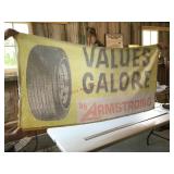 Cloth Armstrong tires banner