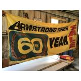 Cloth Armstrong tires banner