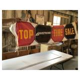 Cloth Armstrong tires banner