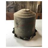 Galvanized chicken feeder