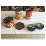 Assorted cans and tins
