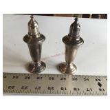 2 sets of Sterling silver salt and pepper