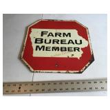 Farm Bureau metal sign