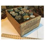 Fruit crate w/ canning jars