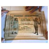 Vintage certificates and Wisconsin Dells post